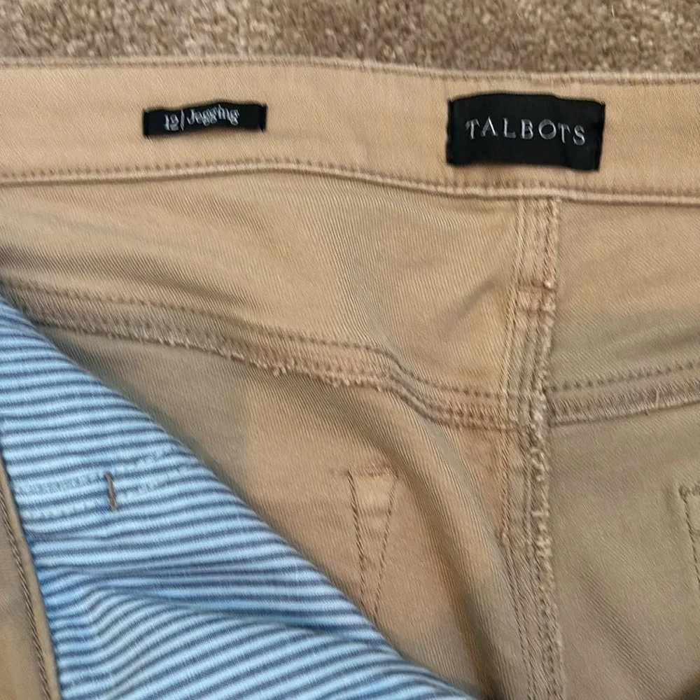 Talbots Beige jeggings - Picture 2 of 16